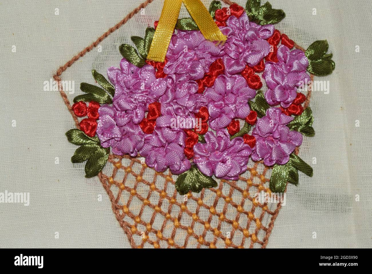 Ribbon Embroidery Hi-Res Stock Photography And Images - Alamy inside Free Printable Ribbon Embroidery Patterns