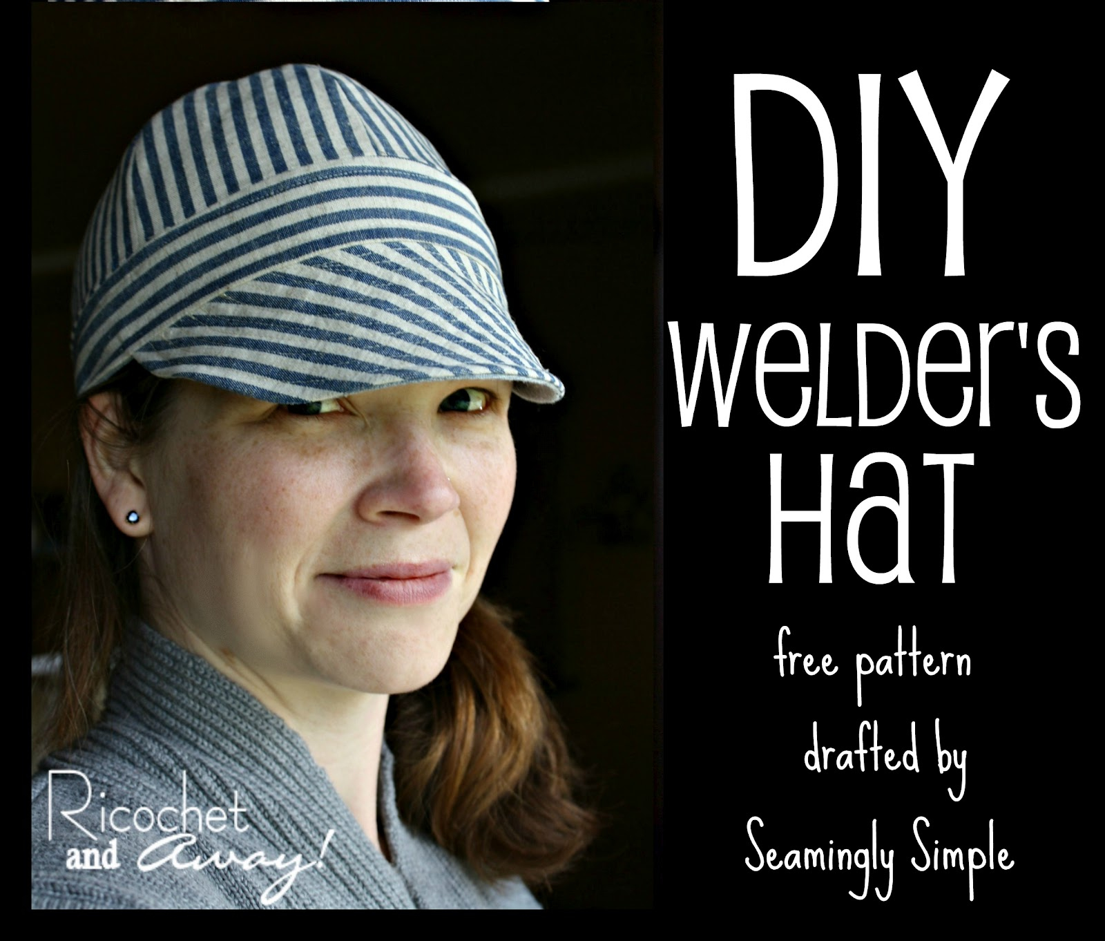 Ricochet And Away!: Welder&amp;#039;S Hat: I Found A Free Pattern! regarding Printable Welding Cap Pattern Free