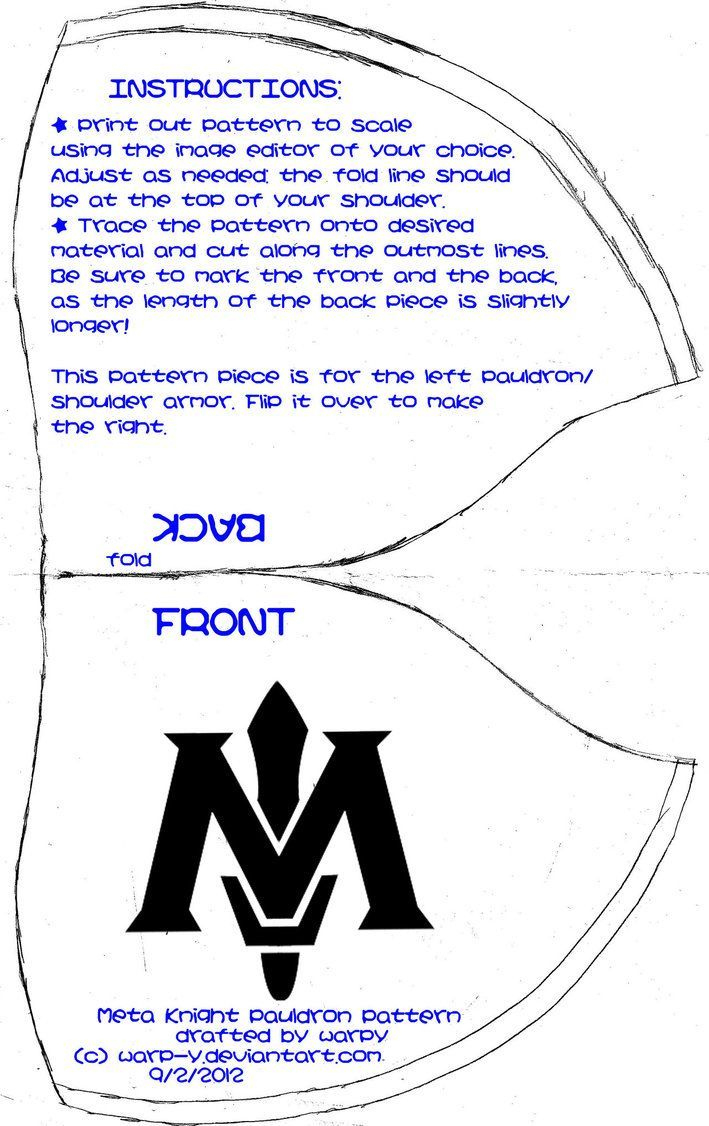 Rounded Shoulder Cap Template regarding Free Shoulder Armor Template