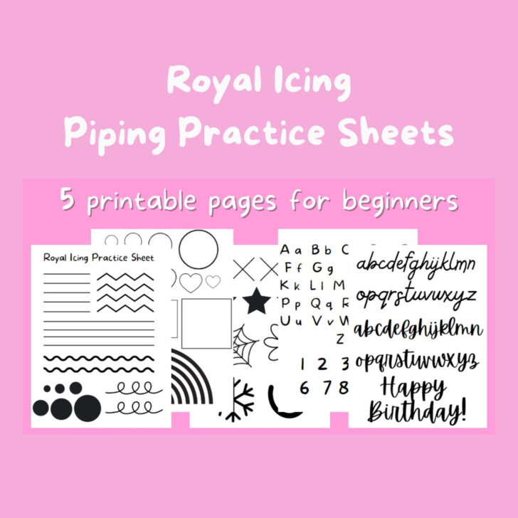 Template Free Printable Icing Practice Sheets