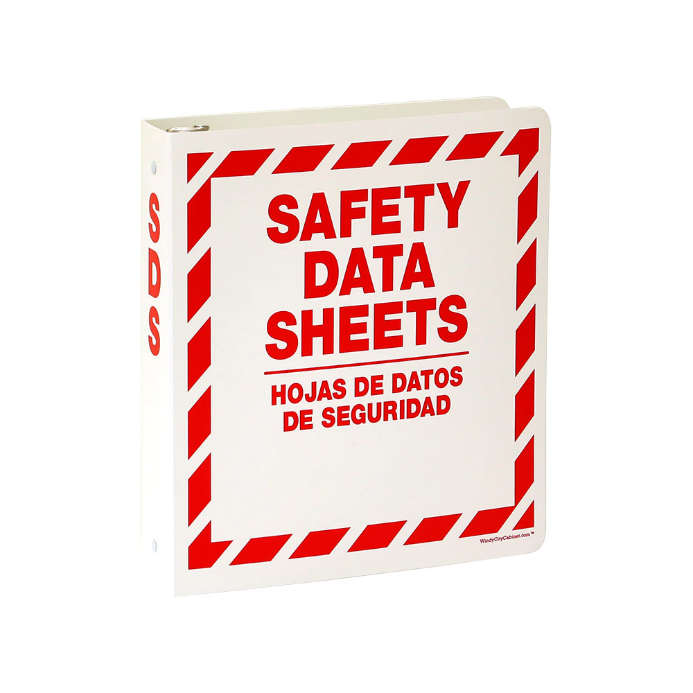 Safety Data Sheets (Sds) 3 Ring Binder – Windy City Cabinet in Printable Msds Binder Cover Sheet Free