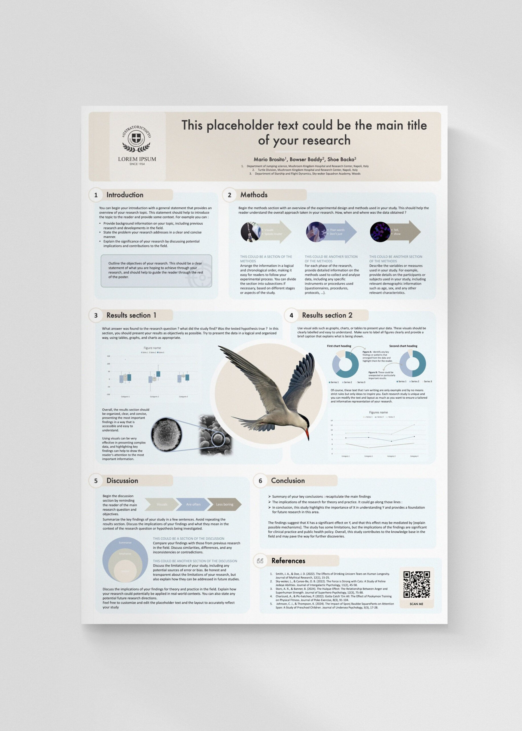 Scientific Poster Template | A0 Portrait Powerpoint For Conference with regard to A0 Portrait Poster Template Free Download
