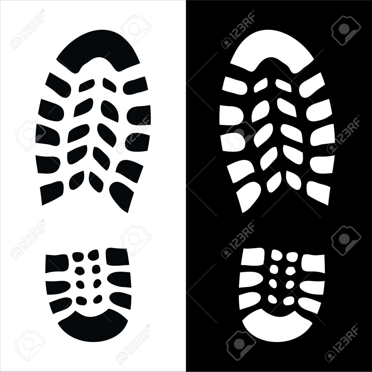 Shoe Print Illustration Royalty Free Svg, Cliparts, Vectors, And pertaining to Free Printable Shoeprint Pattern