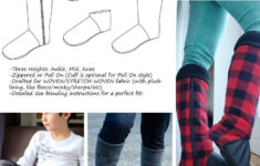 Slipper Boot Sewing Pattern, Baby To Adult for Free Template Slipper Boot Sewing Pattern