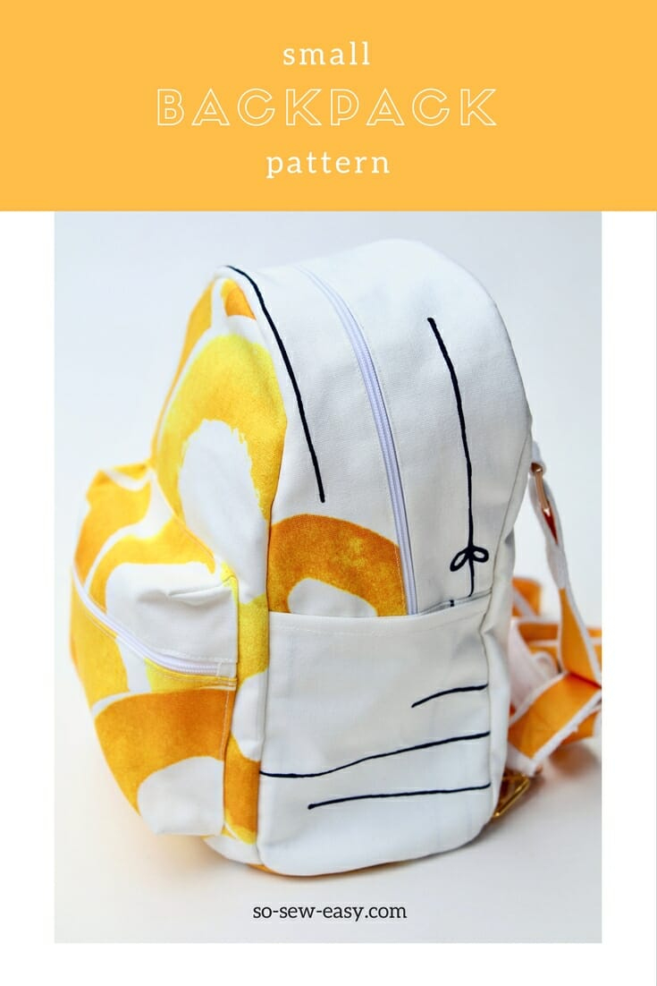 Small Backpack Pattern - For Small Budgets: Part 1 | So Sew Easy within Free Printable Backpack Patterns