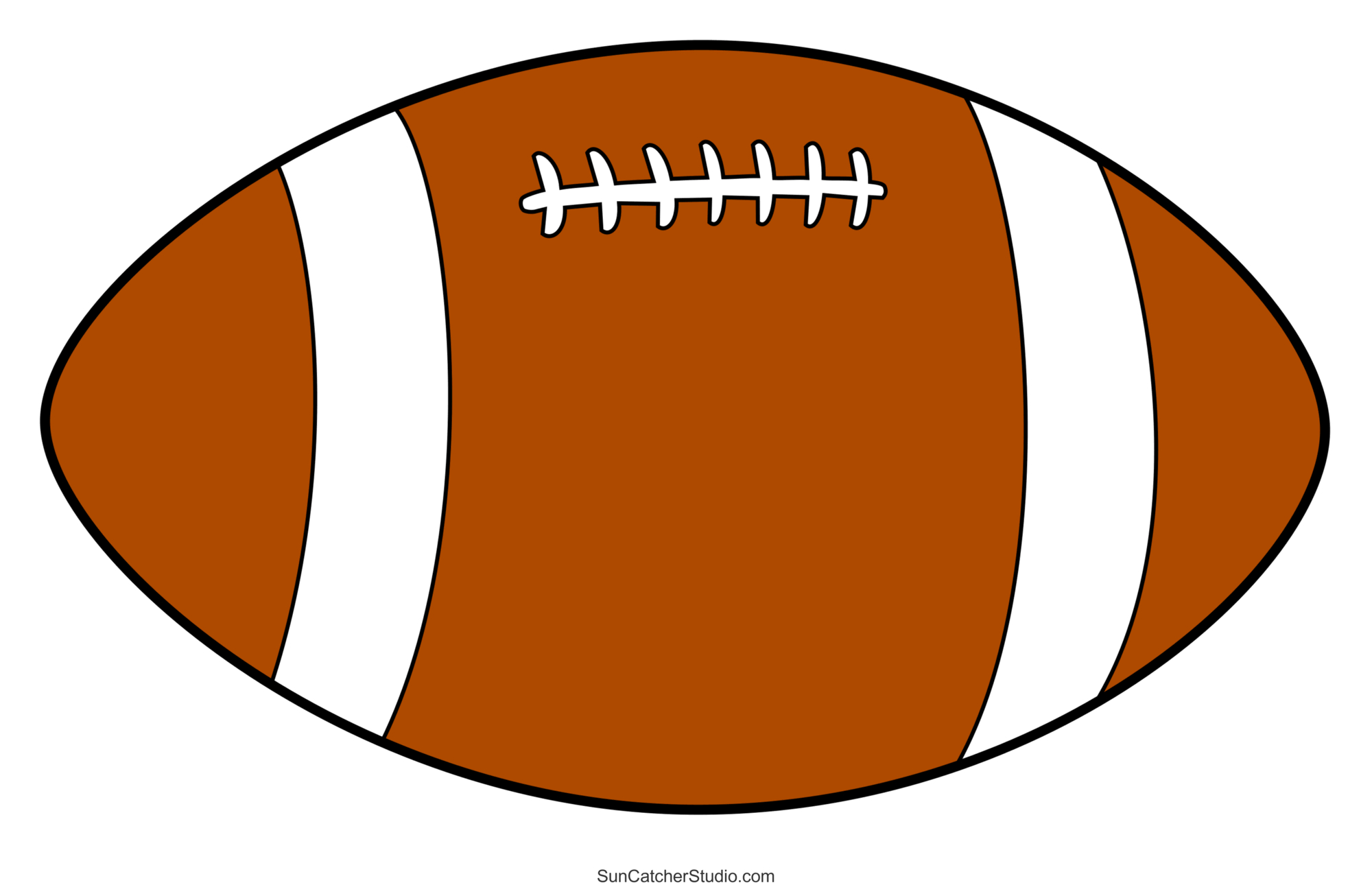Sports And Ball Patterns And Clip Art (Printable Stencils) – Free inside Free Printable Football Cutouts