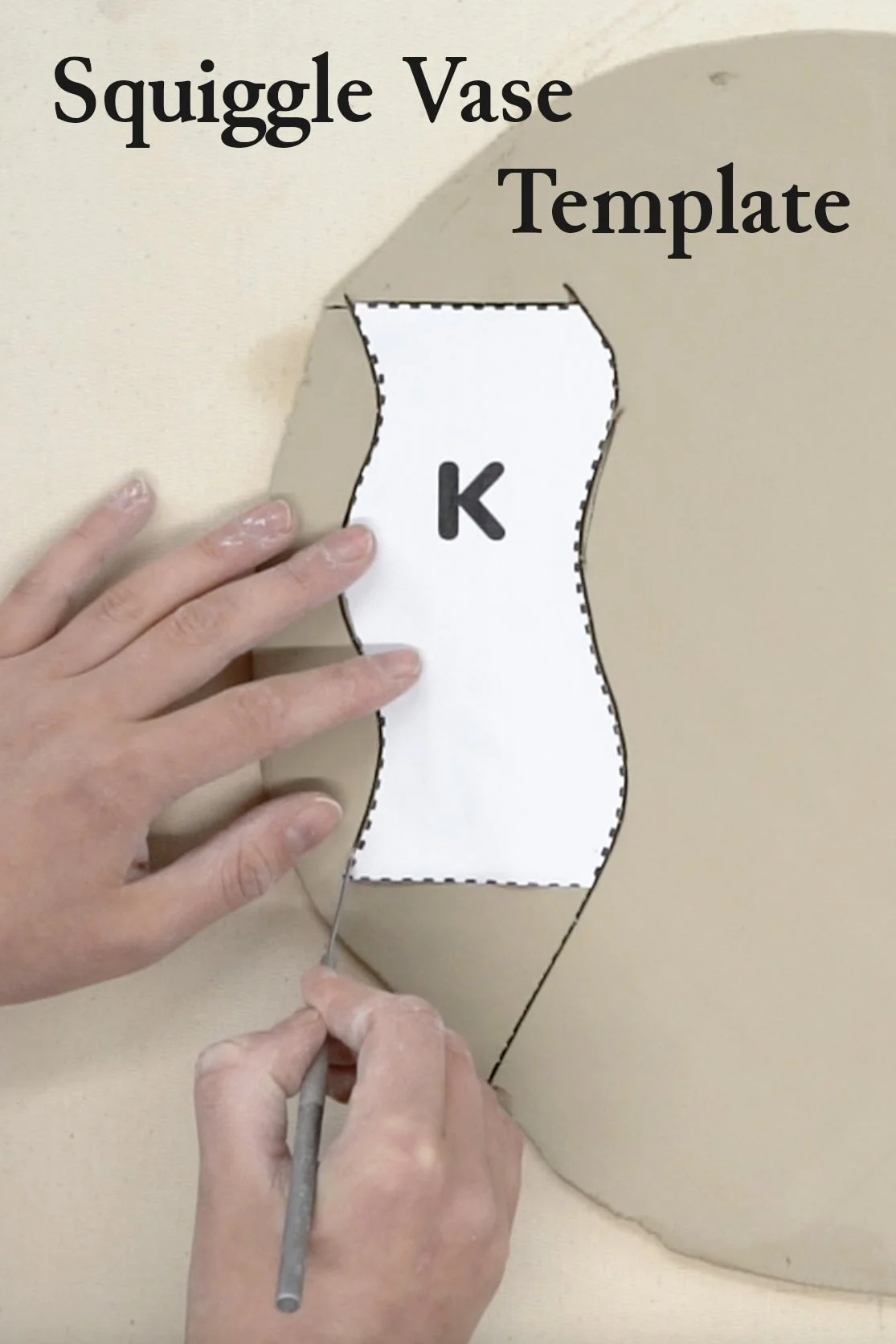 Squiggle Vase With Template — Pottery To The People within Free Printable Pottery Templates