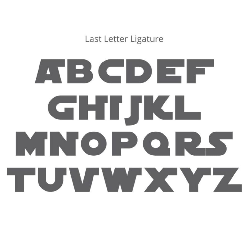 Star Wars Wood Letter - Star Wars Wall Letters | Craftcuts throughout Star Wars Font Stencil Printable