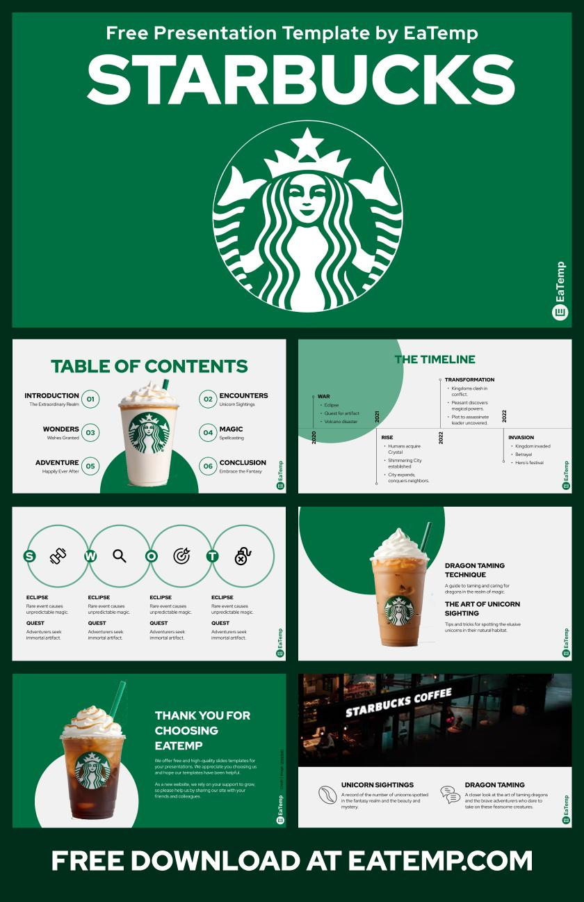 Starbucks Powerpoint Presentation Template &amp;amp; Google Slides Theme with regard to Starbucks Template Free