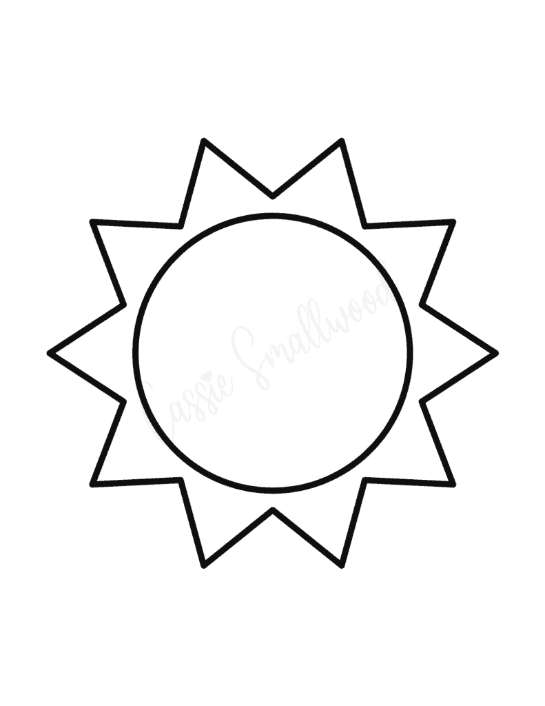 Sun Templates (Lots Of Shapes And Sizes) - Cassie Smallwood with regard to Free Printable Sun Stencils