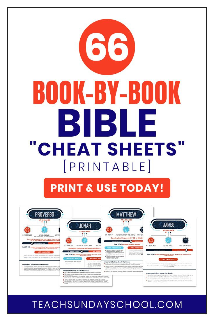 Sunday School Lesson Ideas: One-Page Printables For Each Book In pertaining to Books of the Bible at a Glance Free Printable
