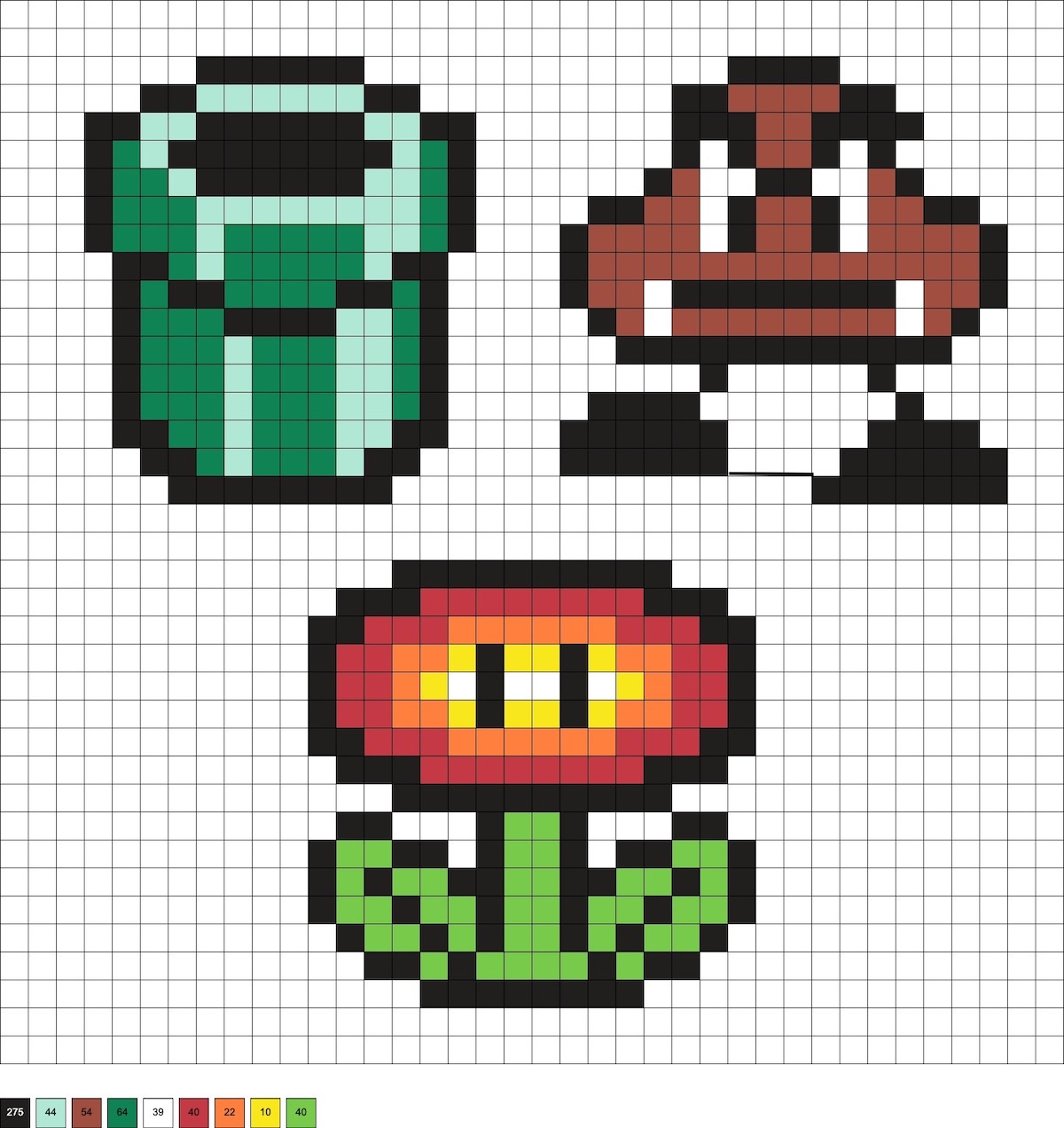 Super Mario Perler Beads (30+ Free Patterns!) - Diy Candy with regard to Perler Bead Printable Patterns