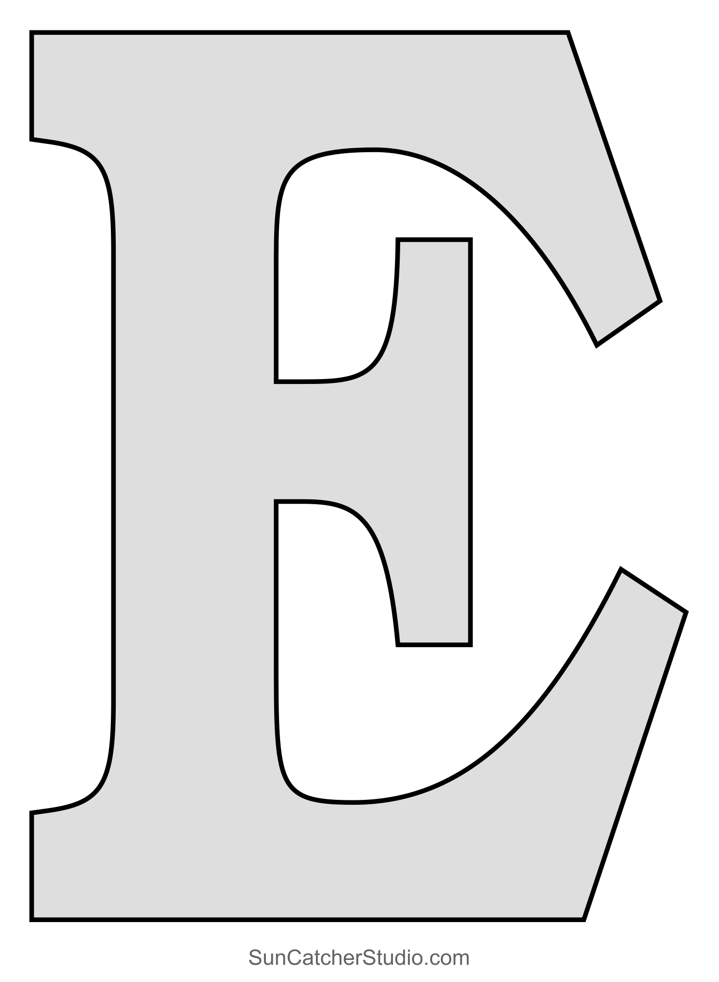 Tall Block Serif Printable Letter Stencils (Numbers And Alphabet intended for Block Letters Printable Stencils