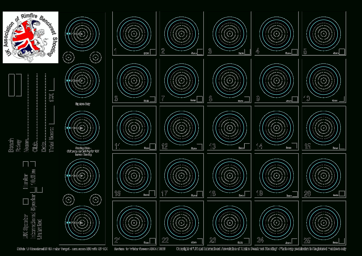 Targets For Download And Printing Within Accurateshooter regarding Free Printable 22lr Targets