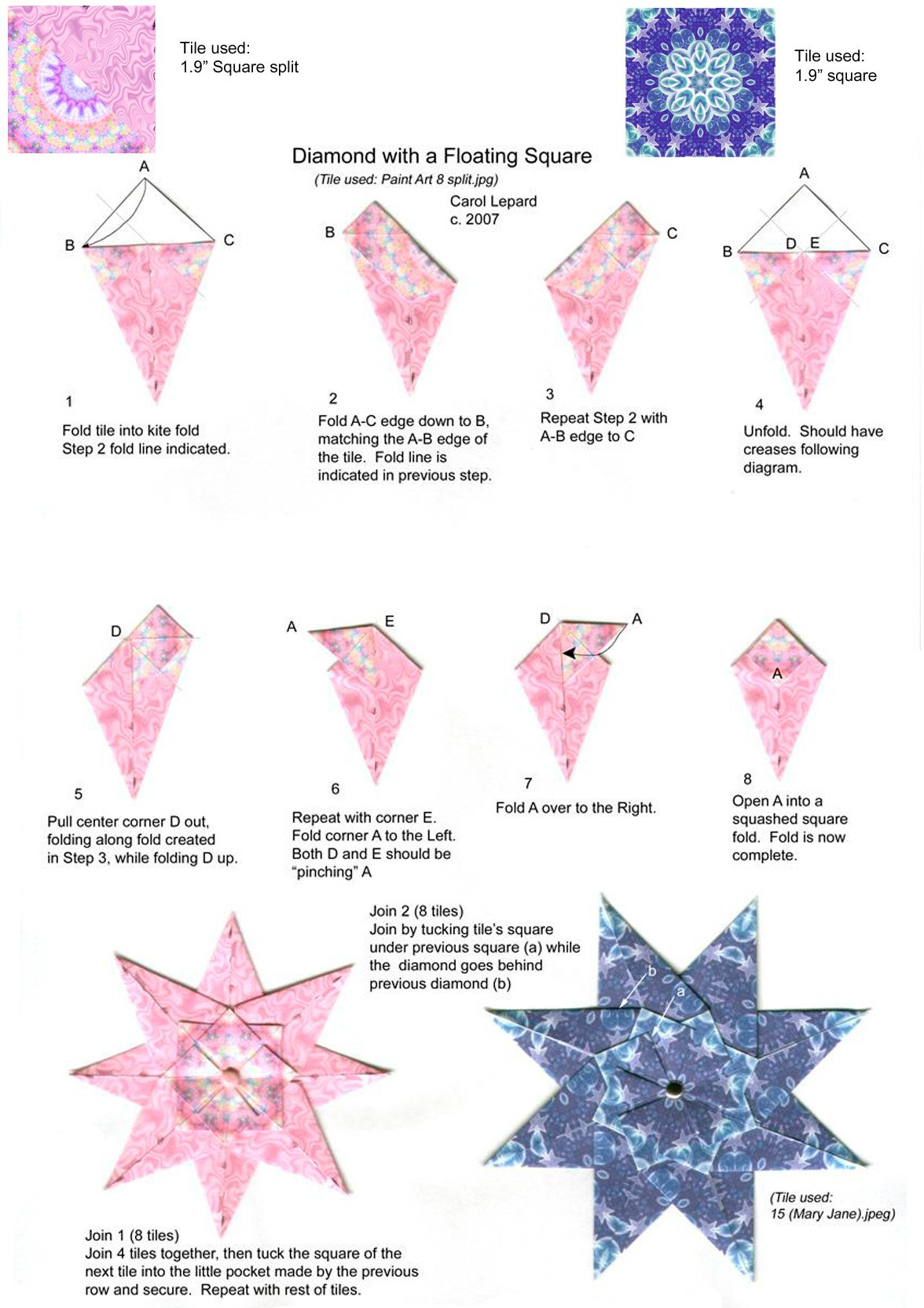 Teabag Fold Instructions for Free Printable Tea Bag Folding Patterns