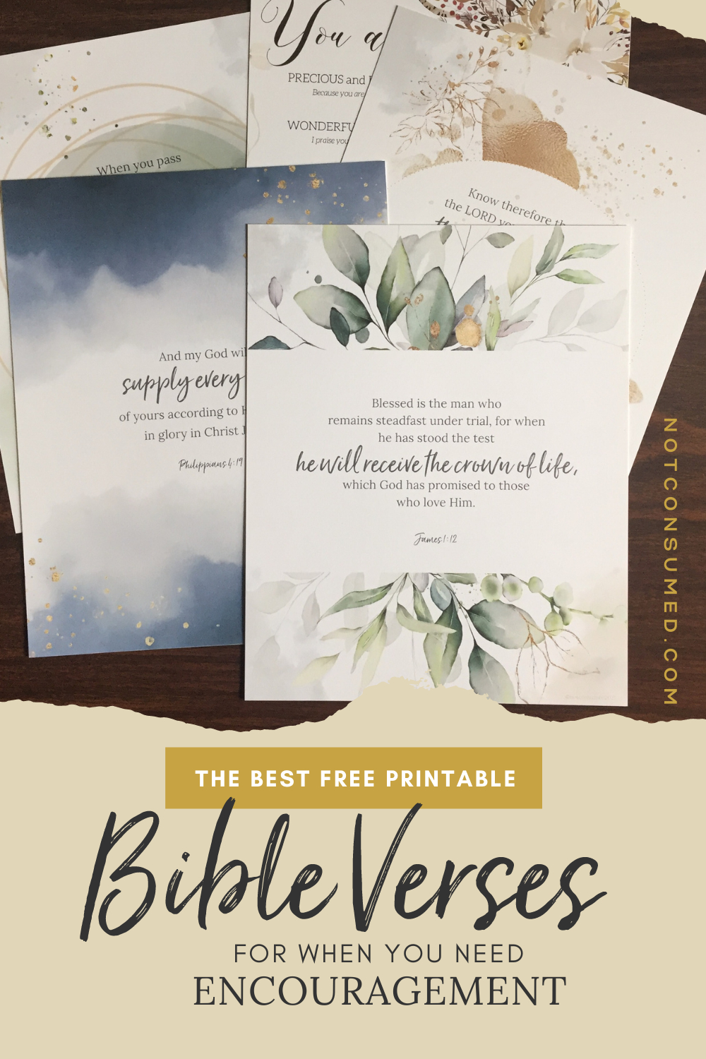The Best Printable Bible Verses For Encouragement with regard to Free Printable Esv Bible