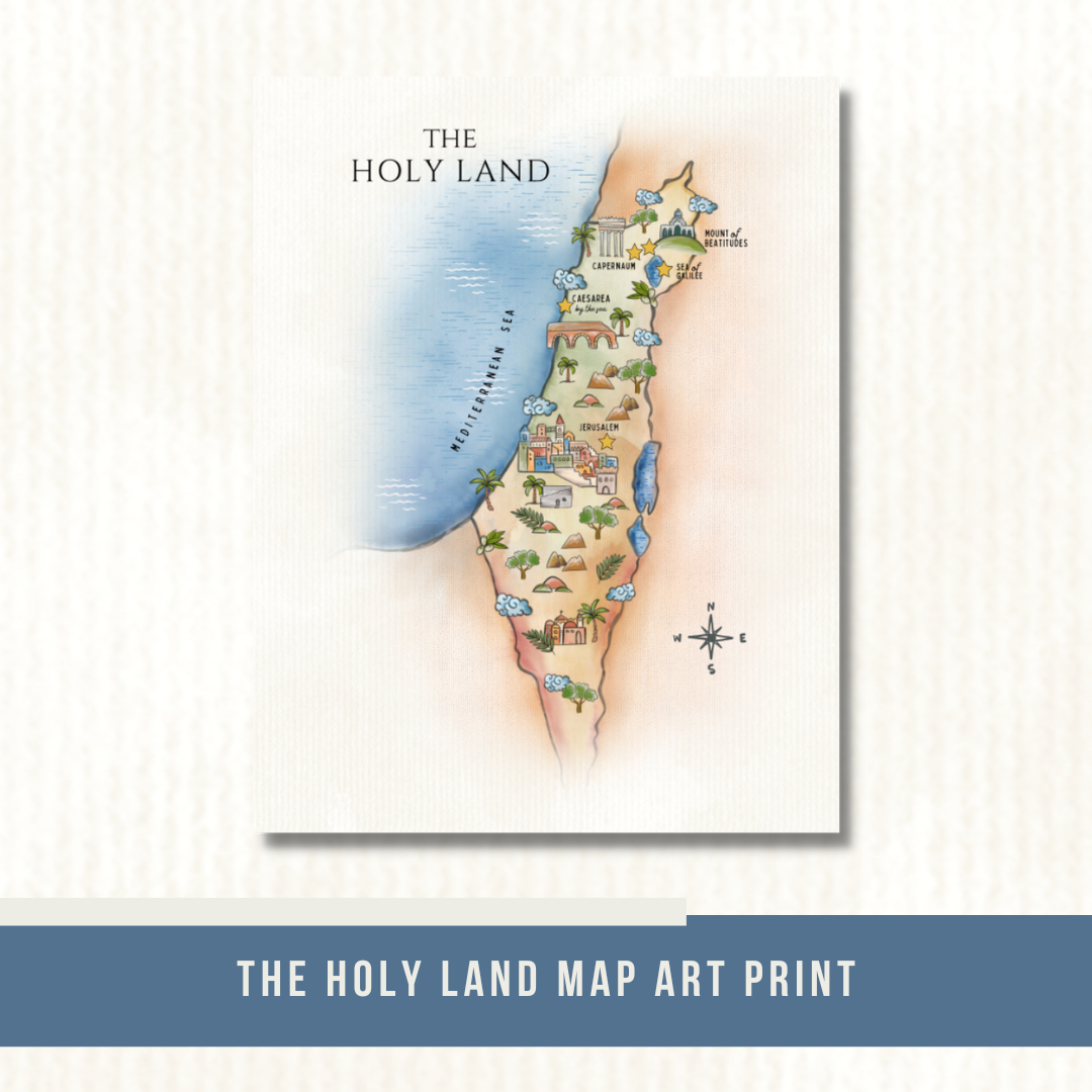 The Holy Land Printable Map - Faithgateway Pages for Free Printable Map of the Holy Land