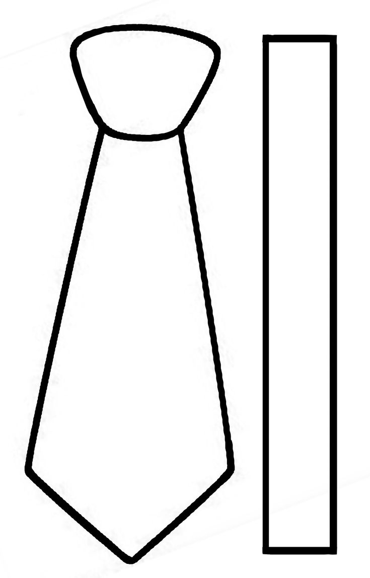 Tie For Bottle Neck - Template with Free Necktie Template