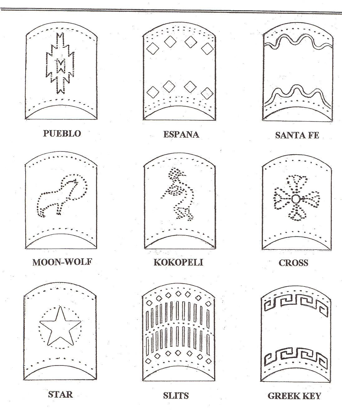 Tin Lantern Patterns - Sewing Pattern Library intended for Tin Punch Patterns Printable