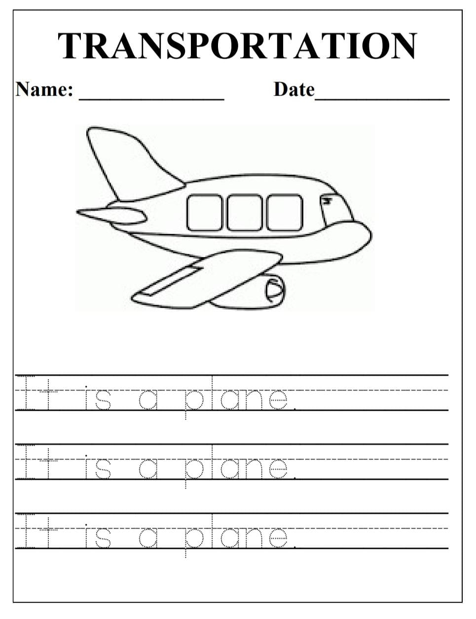 Transportation Printables Free inside Free Transportation Printables