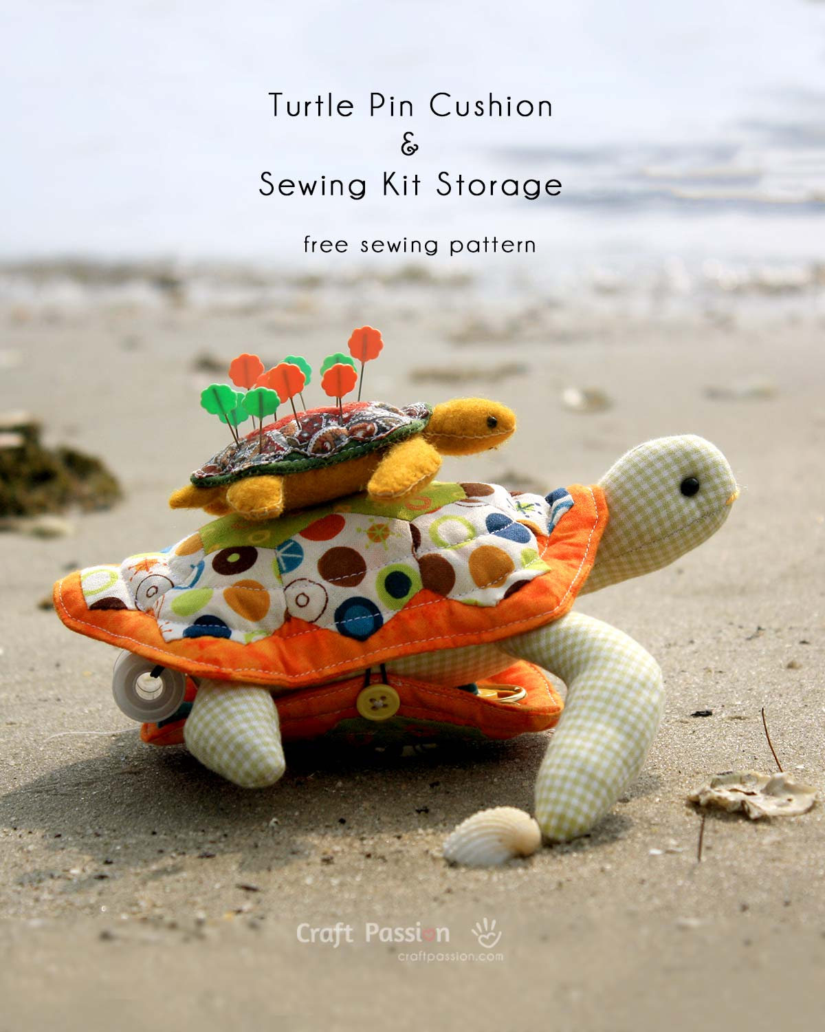 Turtle Pincushion Pattern - Free Sewing Pattern • Craft Passion pertaining to Free Printable Turtle Sewing Patterns