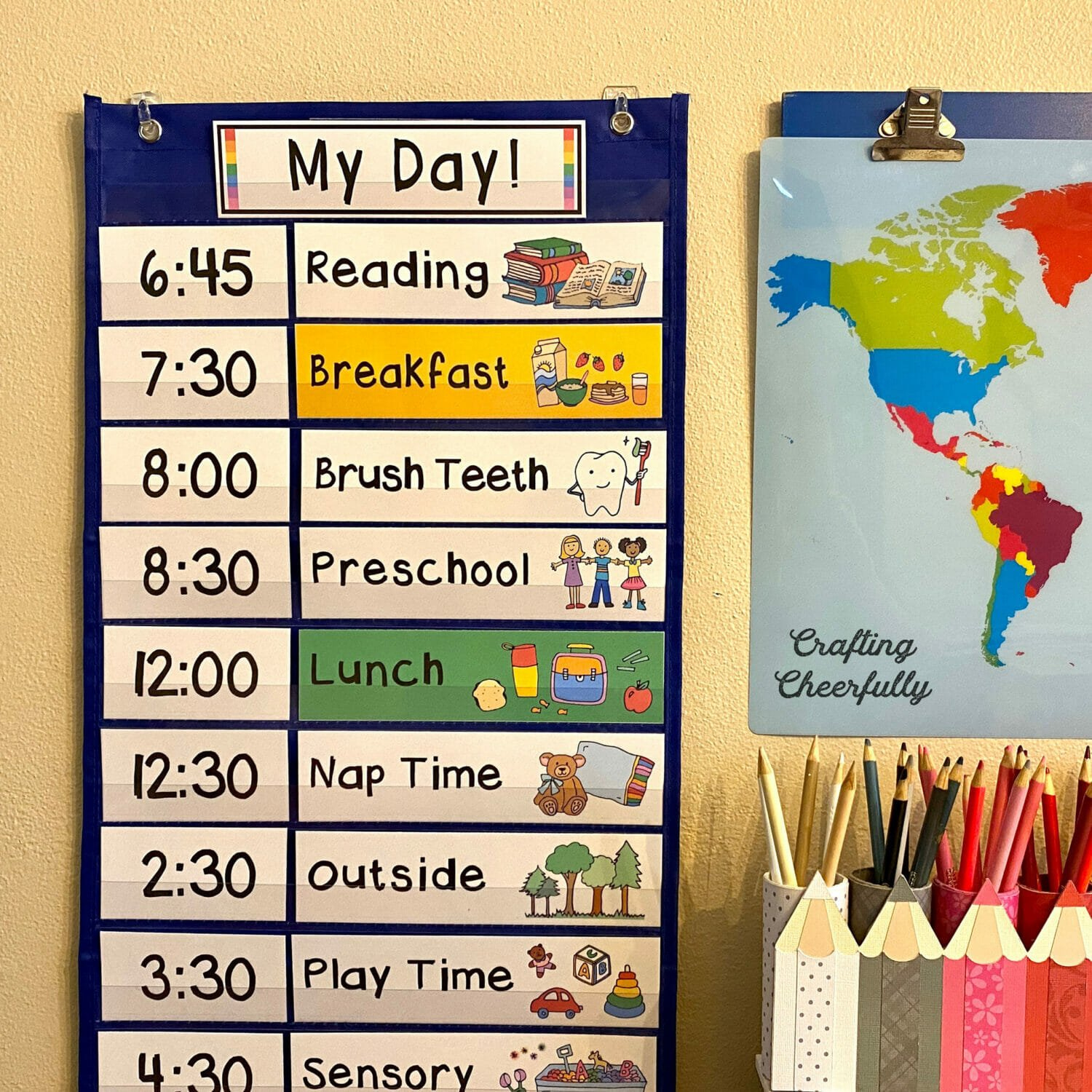 Visual Schedule Cards - Crafting Cheerfully regarding Free Printable Daily Schedule For Preschool