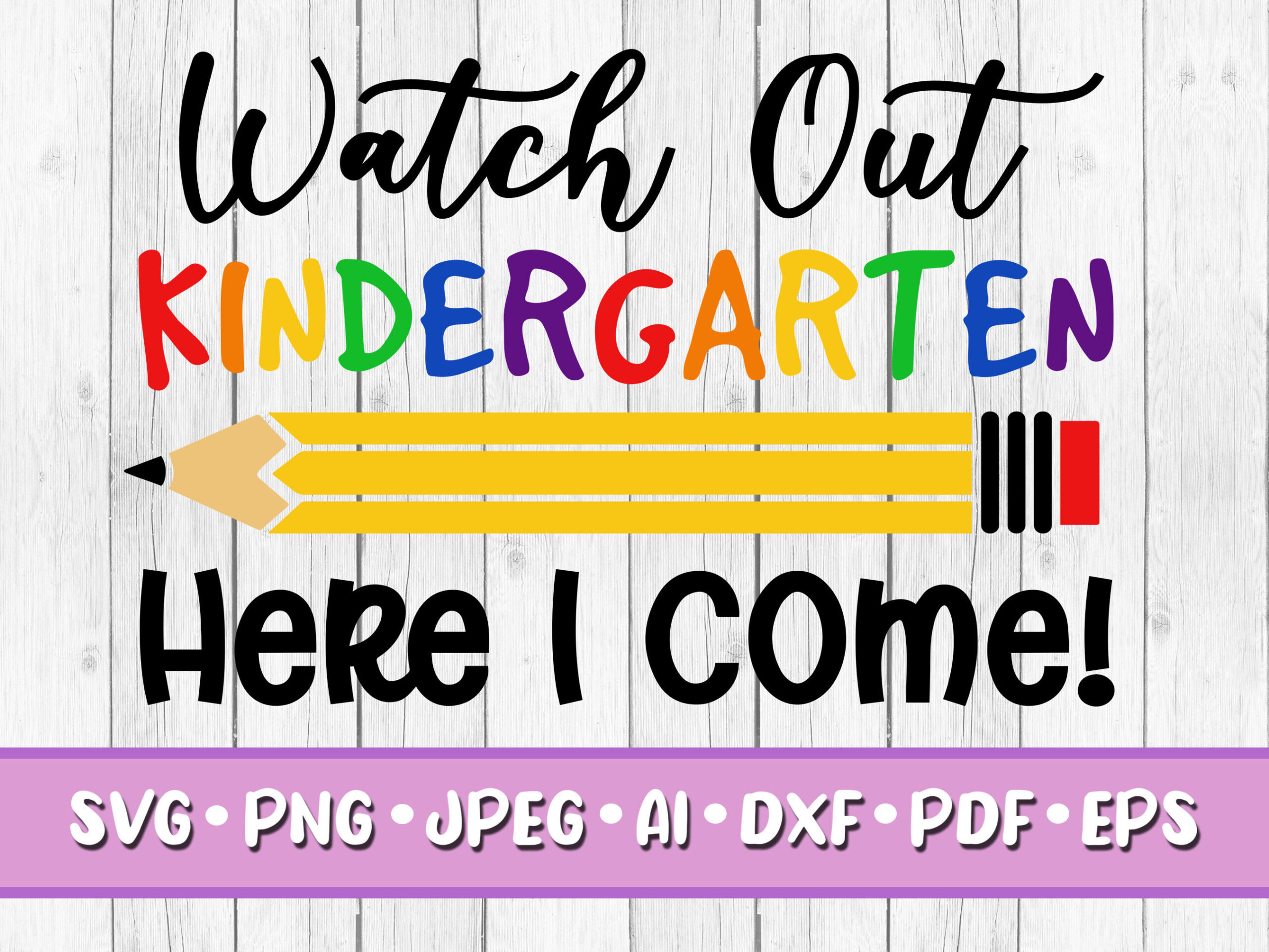 Watch Out Kindergarten Svg, Digital Download, Svg, Jpeg, Png, Dxf intended for Watch Out Kindergarten Here I Come Printable Free