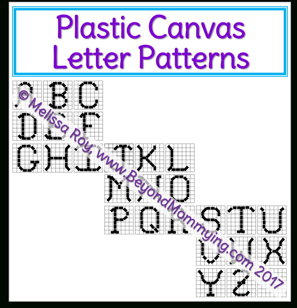 Ways To Use Plastic Canvas And Printable Plastic Canvas Letter throughout Printable Free Plastic Canvas Patterns