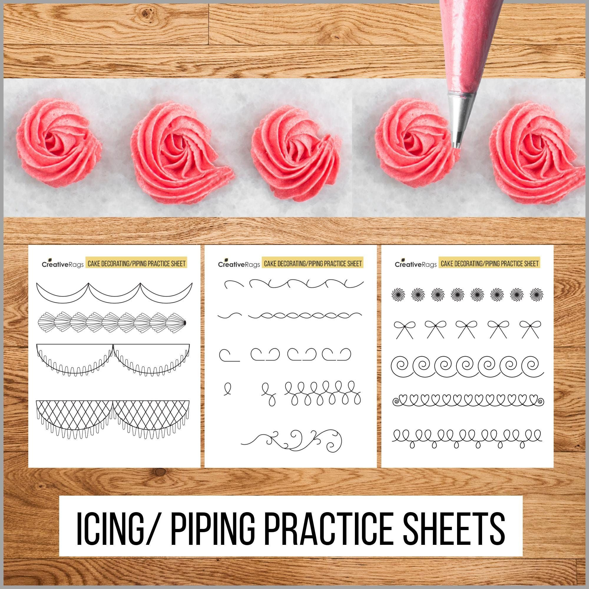 Wilton Practice Sheets Printable - Shop On Pinterest throughout Template Free Printable Icing Practice Sheets