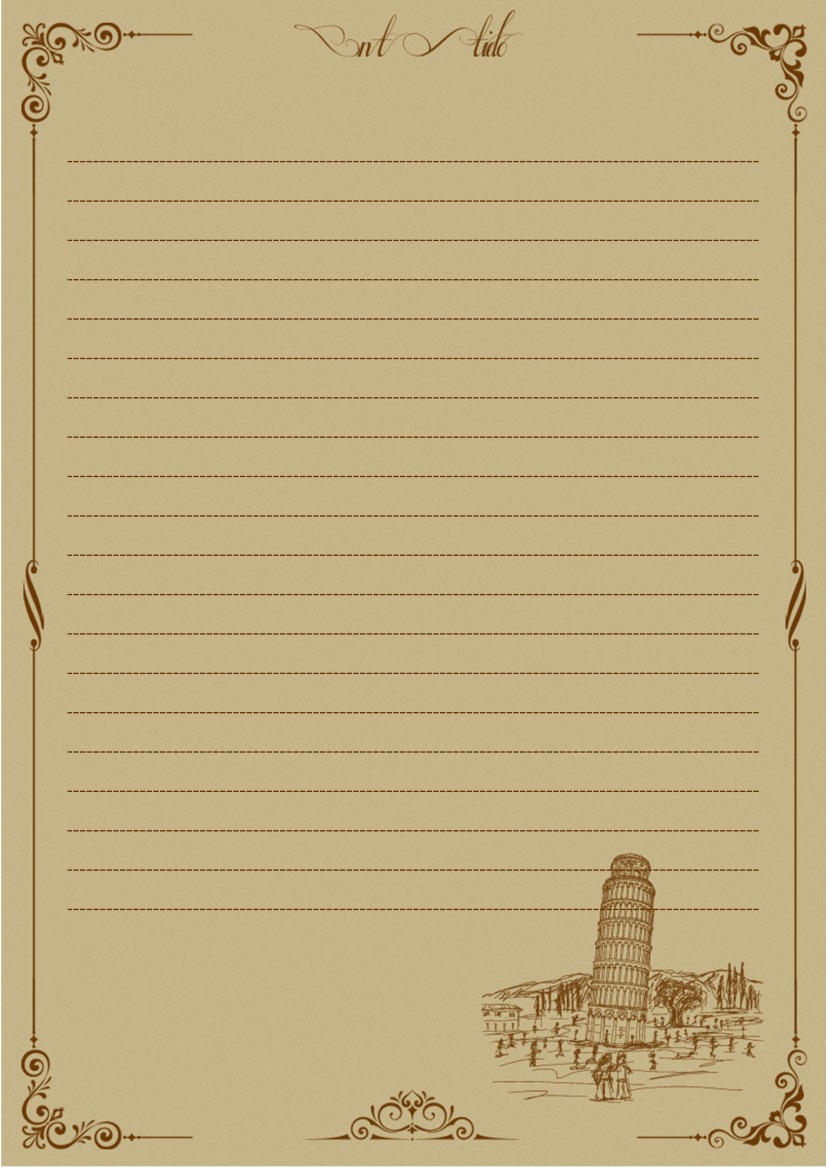 Word Of Retro Education Letter.doc | Wps Free Templates throughout Free Old Letter Template