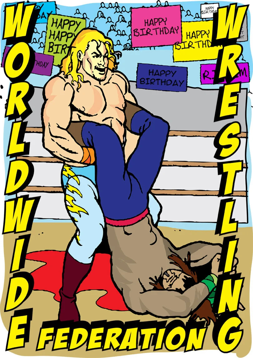 Wrestling Birthday Card — Printbirthday.cards for Wrestling Birthday Cards Printable Free