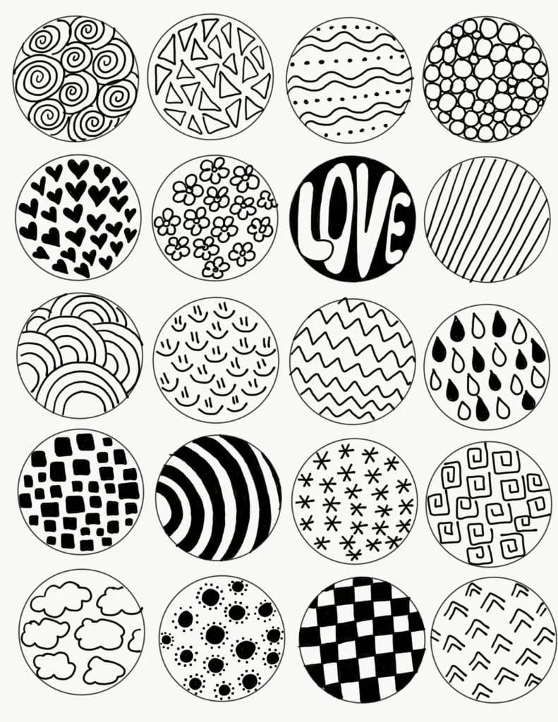 Zentangle Art For Kids Project in Printable Zentangle Patterns For Beginners